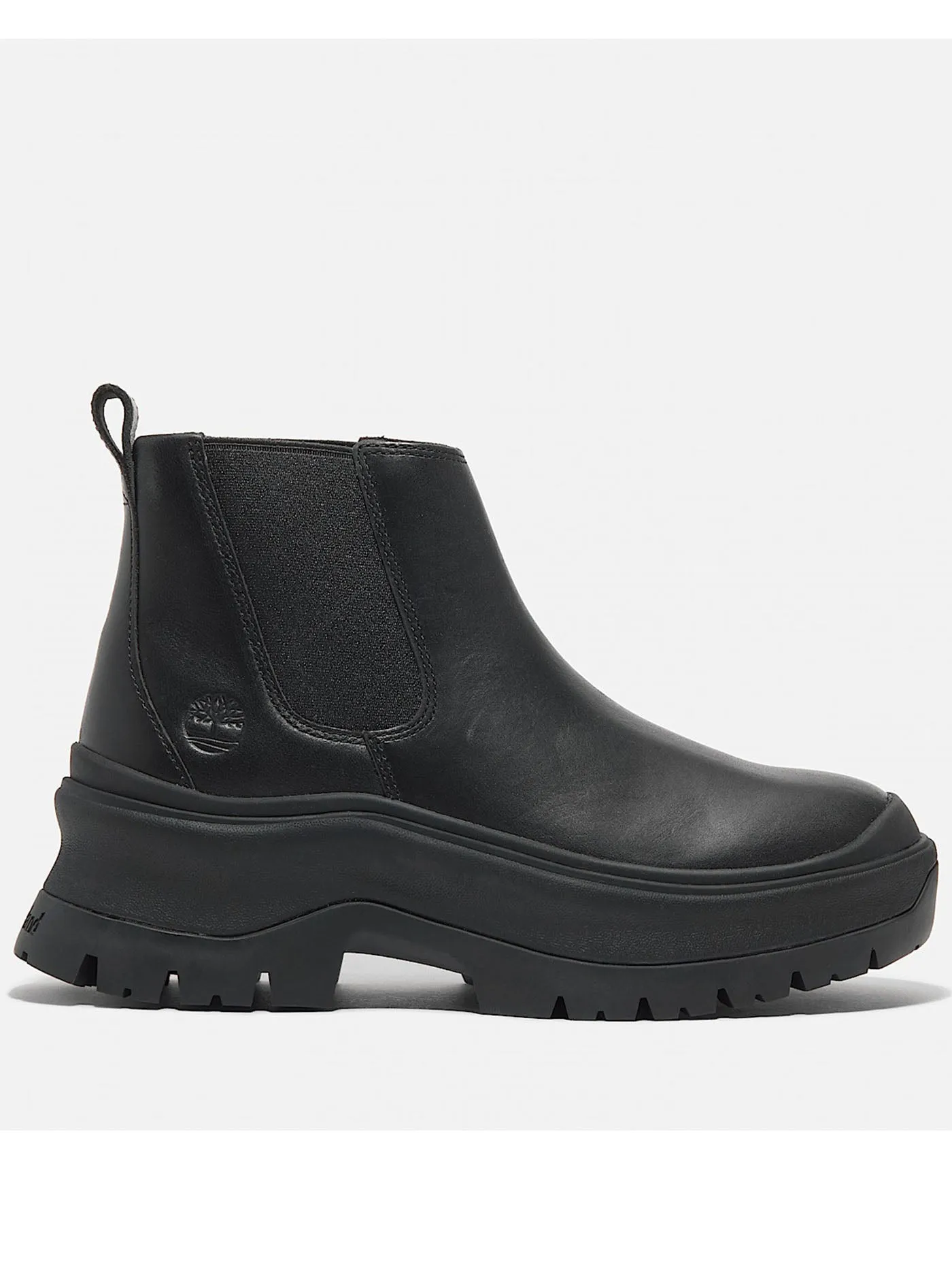 Roxie Lane Mid Chelsea Black Full-Grain Boots