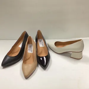 SALE SP24 1936  Saveria Plain Fan Mid Heel (60118-1)