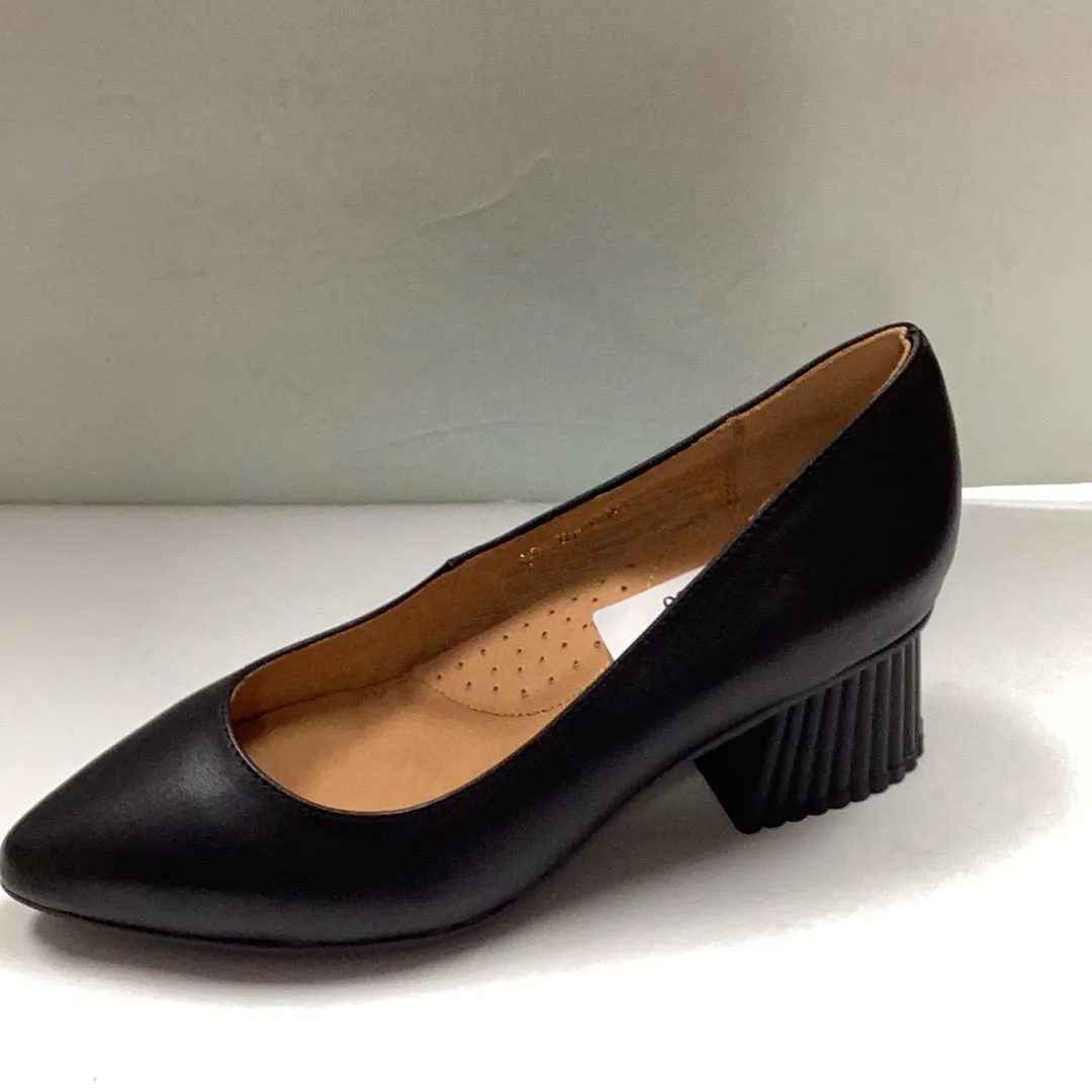 SALE SP24 1936  Saveria Plain Fan Mid Heel (60118-1)