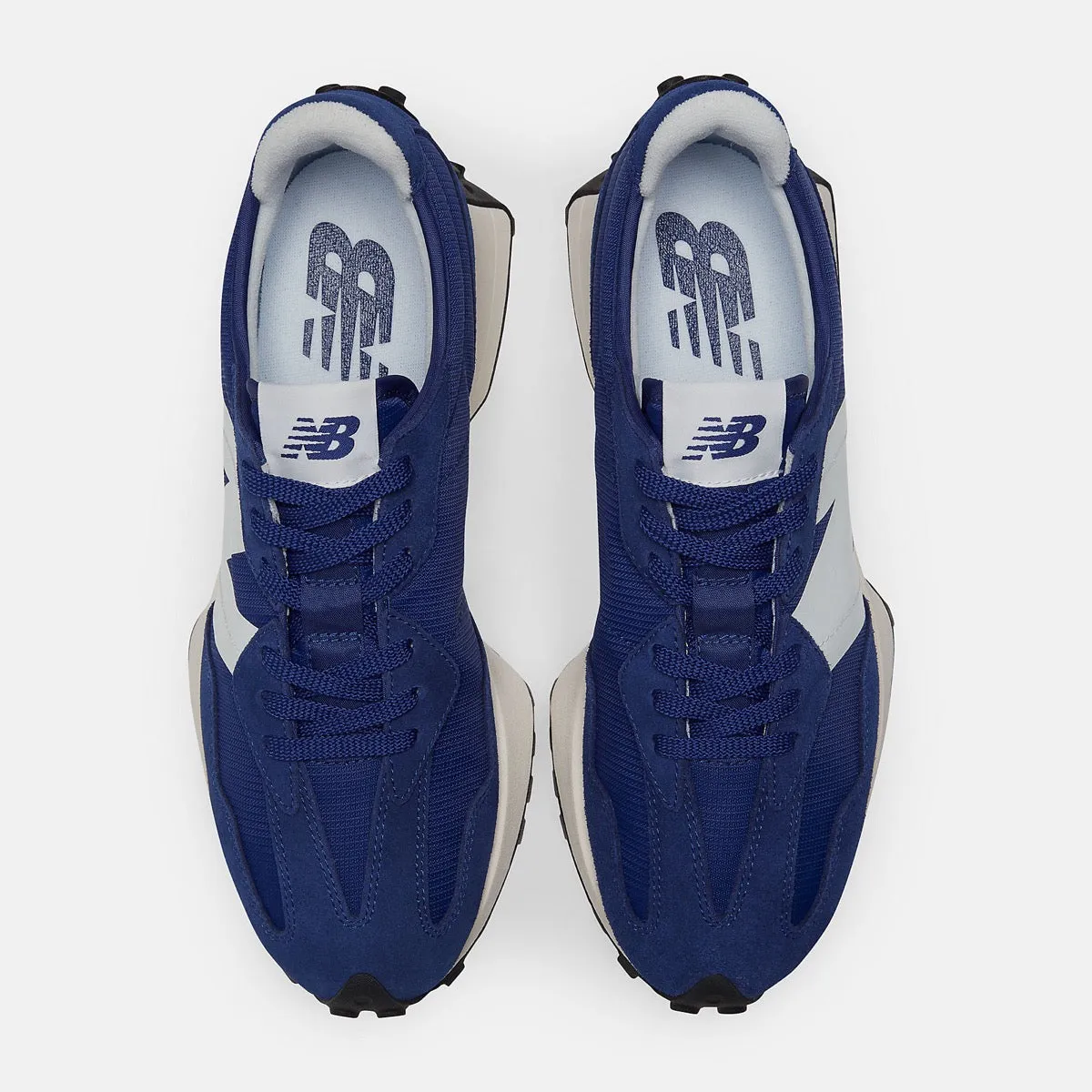 Scarpe Uomo NEW BALANCE Sneakers 327 in Suede e Mesh colore Victoria Blue