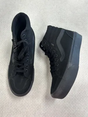 Shoes Sneakers By Vans In Black, Size:8.5