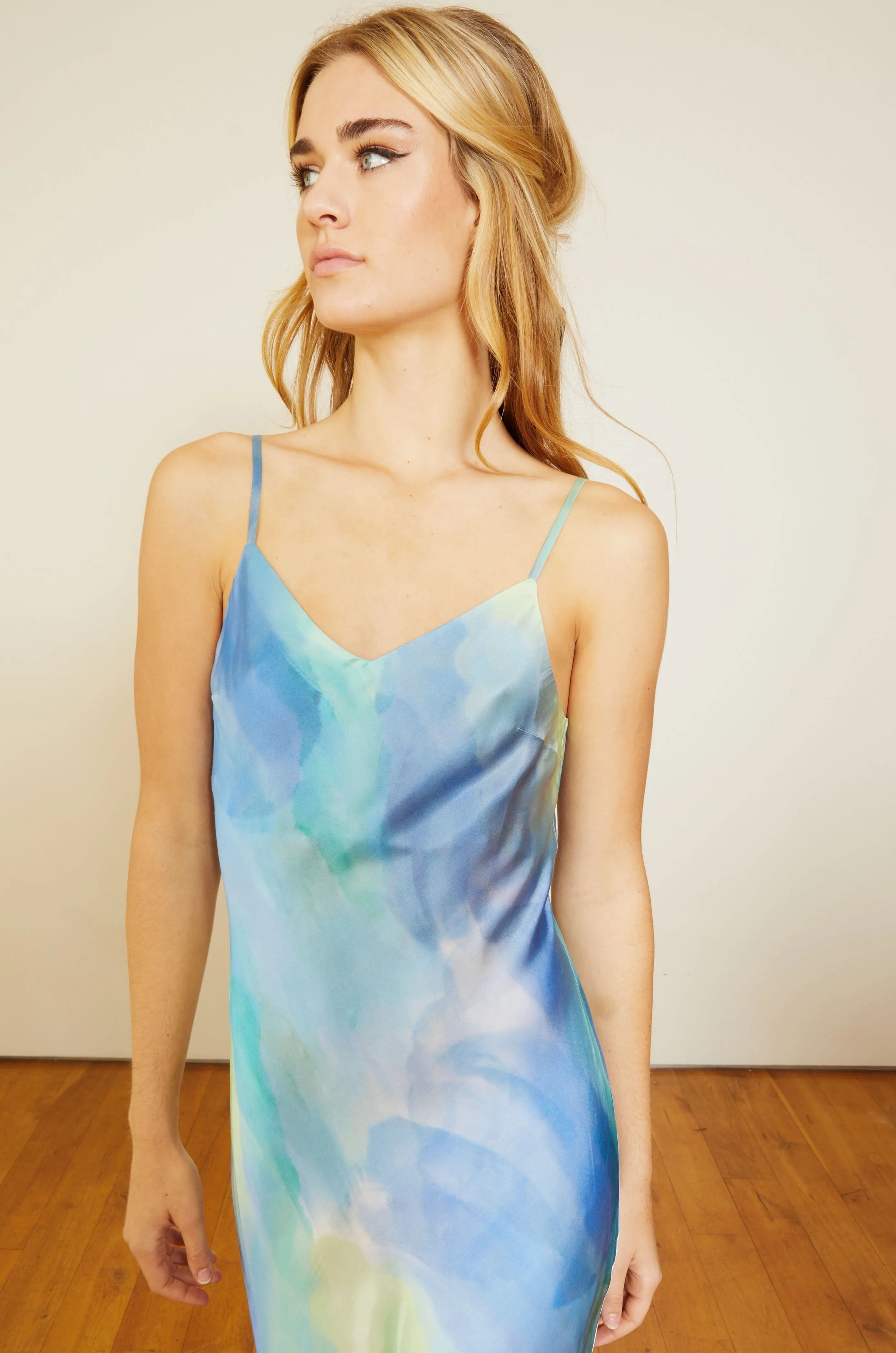 Skye Dress in Amethyst Cloudy Skies