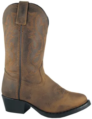 Smoky Mountain Boots Youth Boys Denver Brown Oiled Leather Western