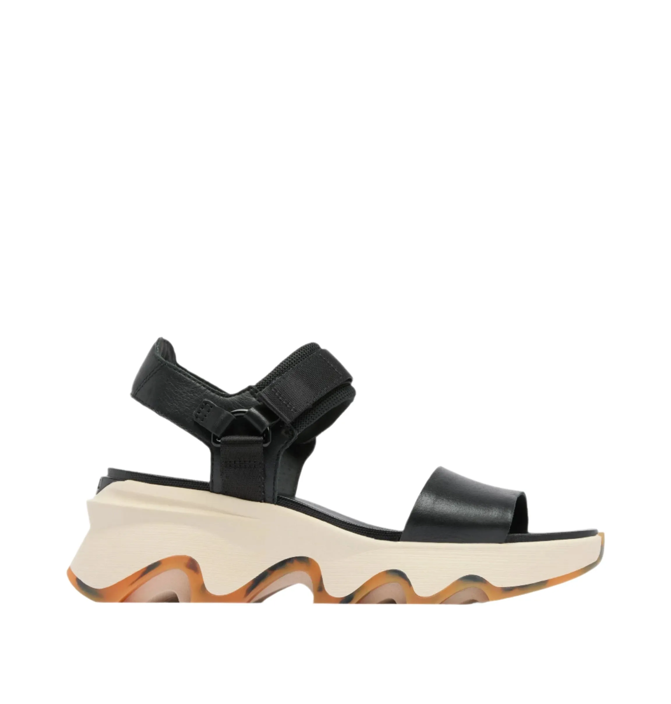 Sorel Women's Kinetic Y-Strap Wedge Sandal - Black
