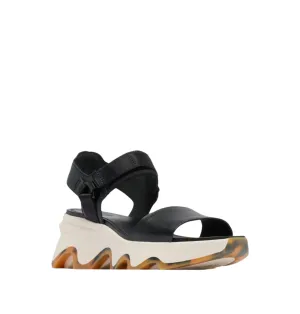 Sorel Women's Kinetic Y-Strap Wedge Sandal - Black