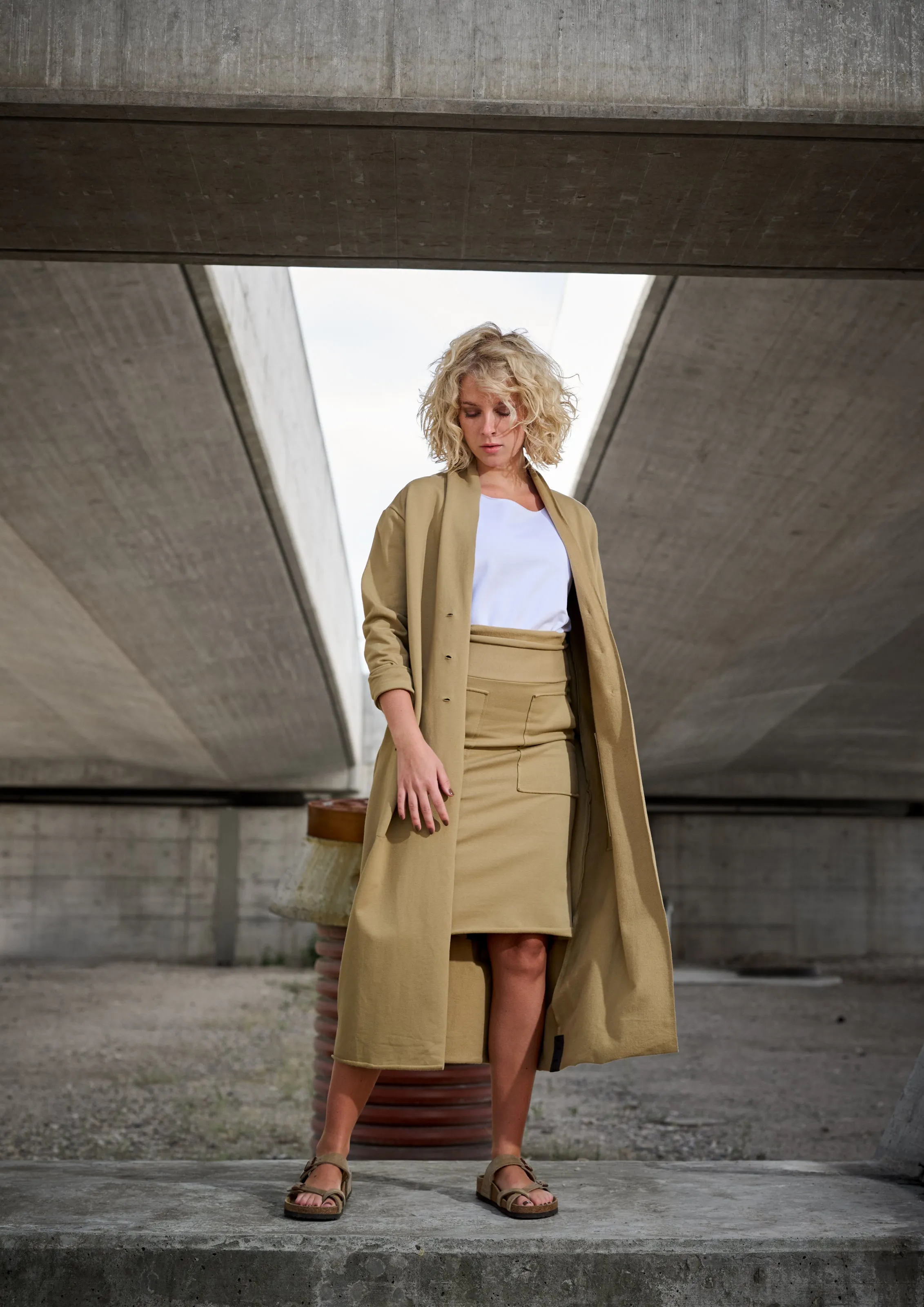 SWEAT SKIRT - 73013 - OLIVE