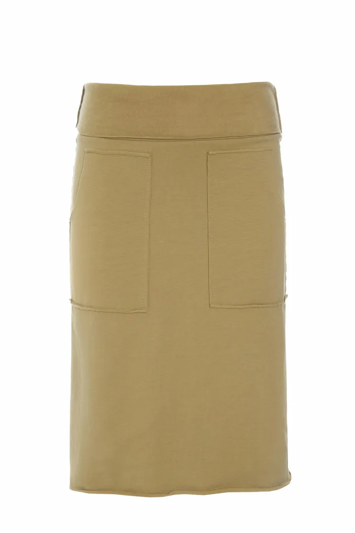 SWEAT SKIRT - 73013 - OLIVE