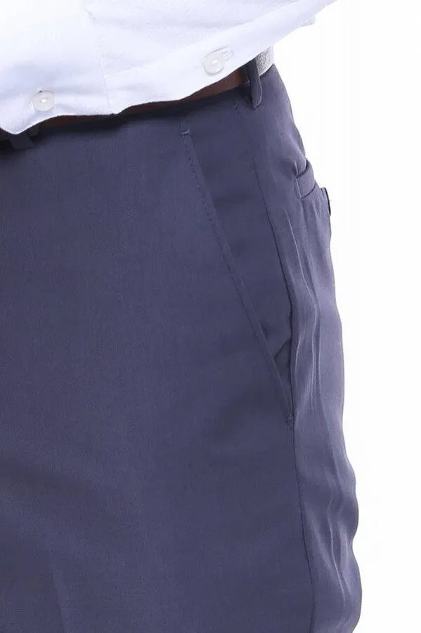 WSS Anthracite Slim Fit Plain Men Pants  - Singen