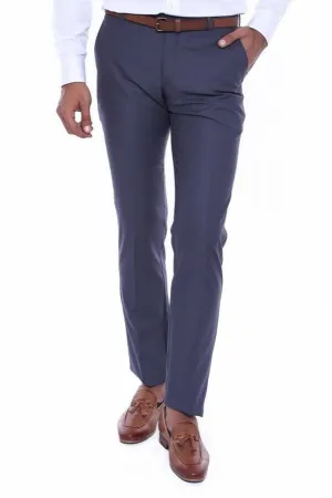 WSS Anthracite Slim Fit Plain Men Pants  - Singen